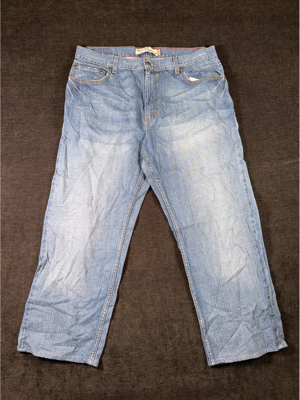 Levi's 559 Relaxed Straight Light Blue Denim Jeans Size 36x30